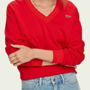NWT Scotch & Soda red sweatshirt